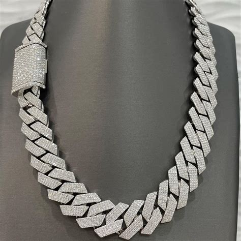 real diamond cuban link chain.